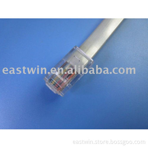 silver gray telephone cable